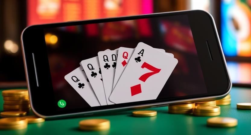 77FB mobile casino app interface